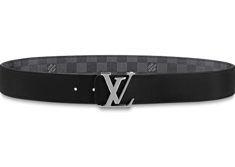 lv black belt silver buckle